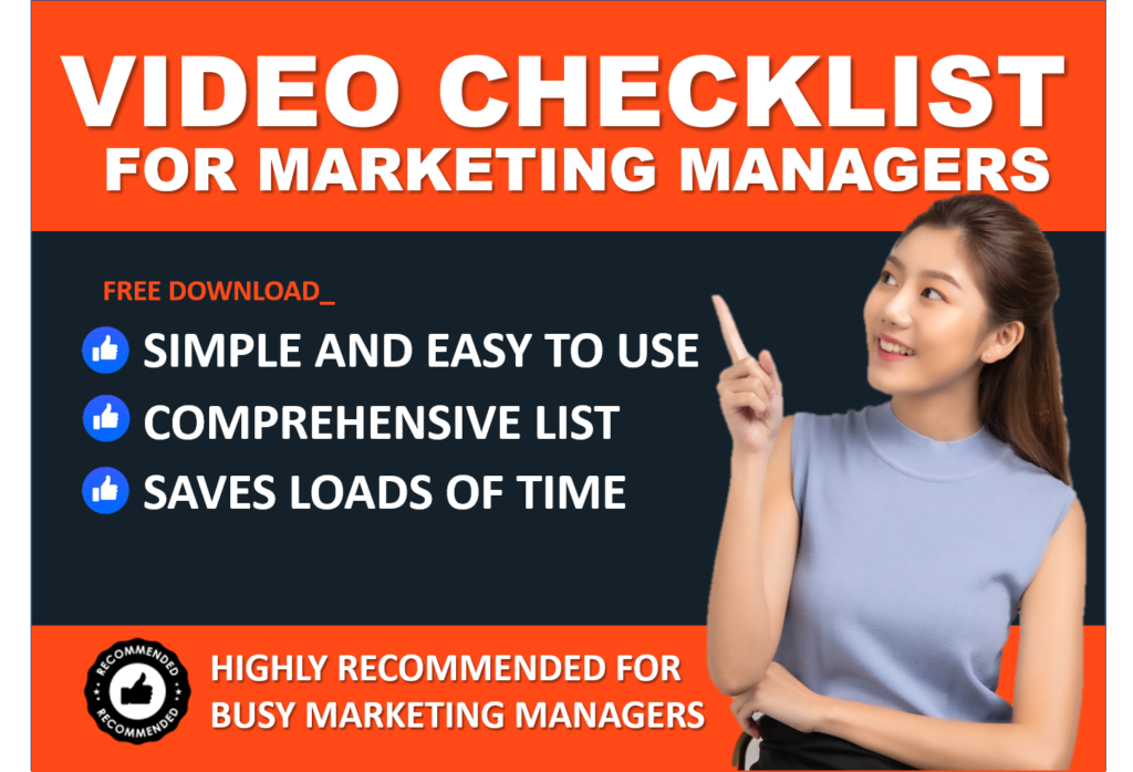 Pop up for video checklist
